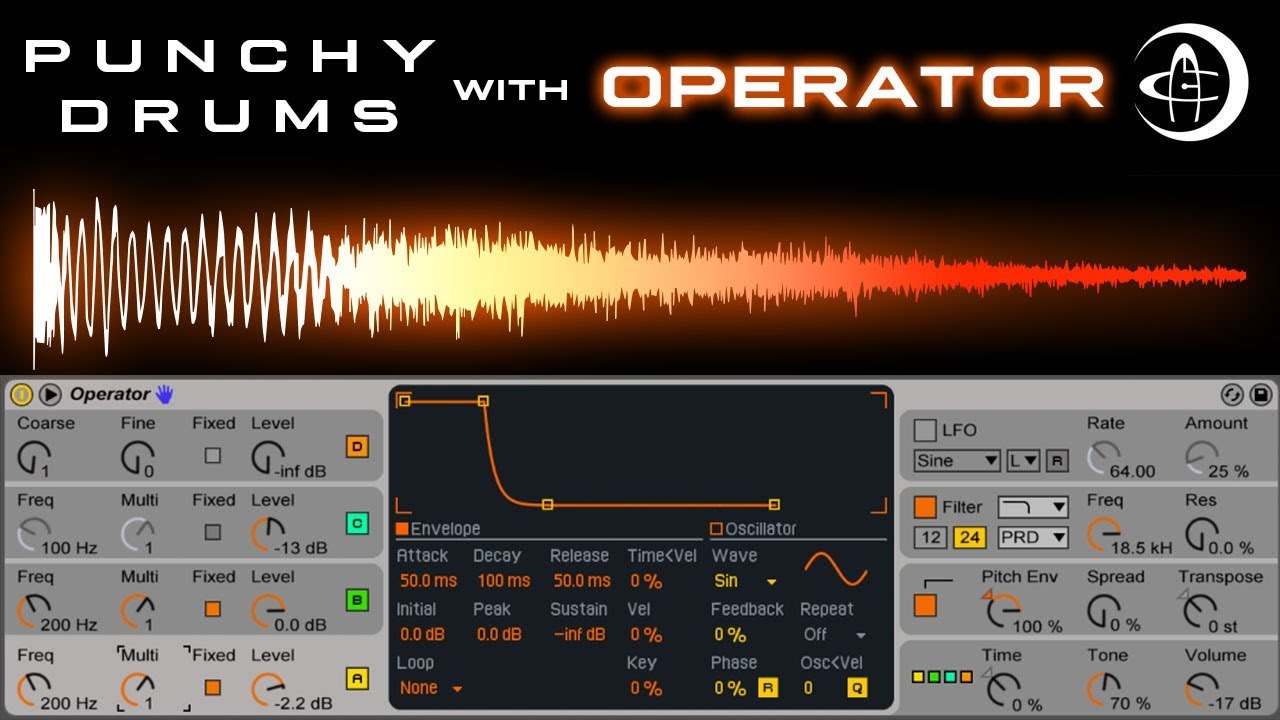 Punchy Drums with Operator
