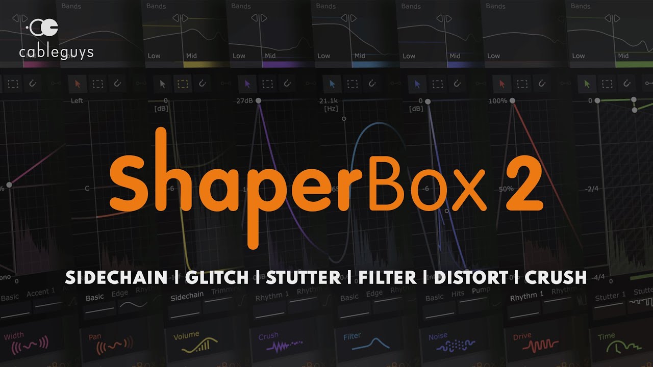 ShaperBox 2 – Visual Sidechain | Compress | Glitch + Stutter | Filter | Envelope | Reverse…
