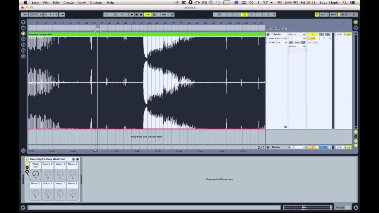 Free Ableton Plug-in - Bass Kleph's Easy Wash Out
