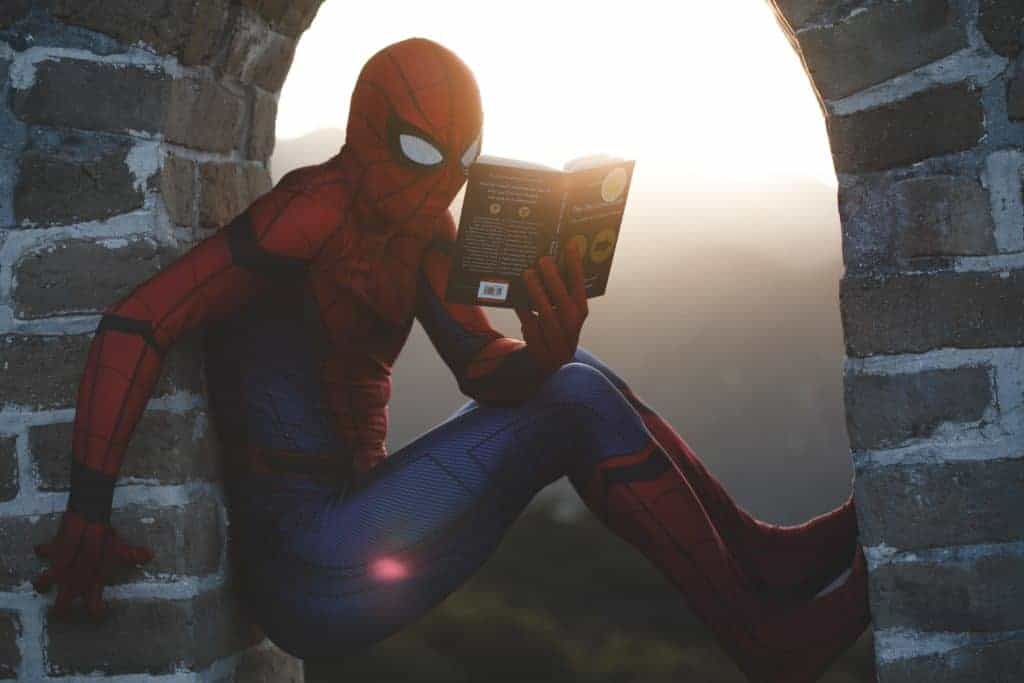 Spiderman Reading Books