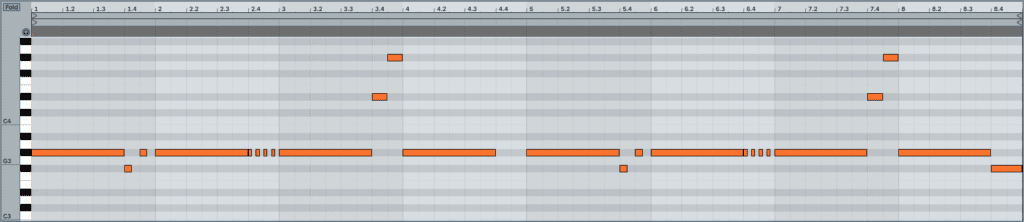 Static Bassline Example